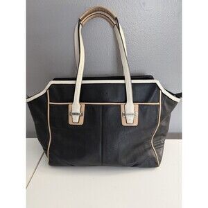 Coach Vintage Black Tote HandBag Black Leather Taylor Spectator F26132 purse